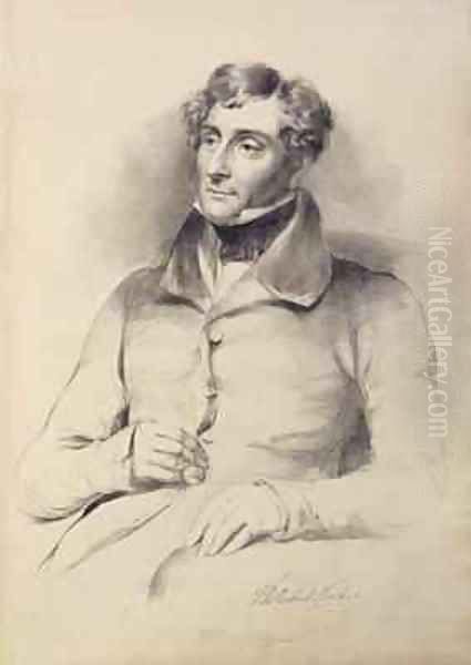 Thomas Henry Shadwell Clerke 1792-1849 Oil Painting by Eden Upton Eddis