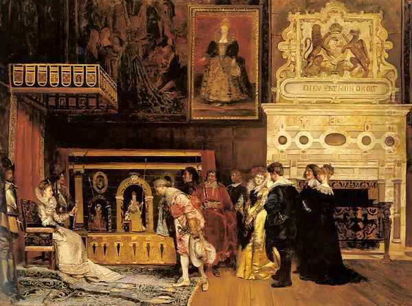 The Presentation at Court Oil Painting by Ignacio Leon y Escosura