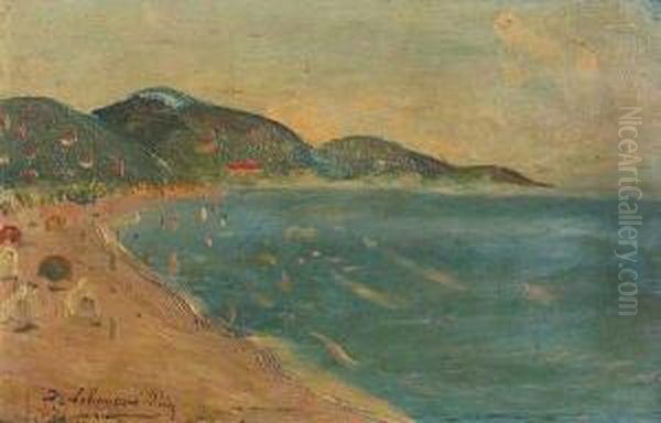 Playa Con Costa Oil Painting by Dolcey Schenone Puig