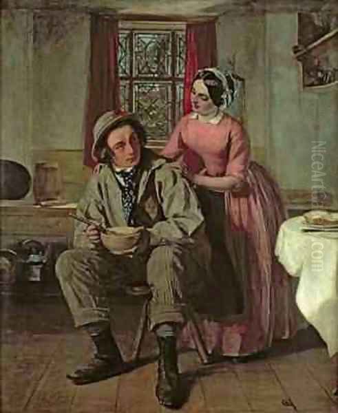 Dickens in the character of Sir Charles Coldstream Oil Painting by Augustus Leopold Egg