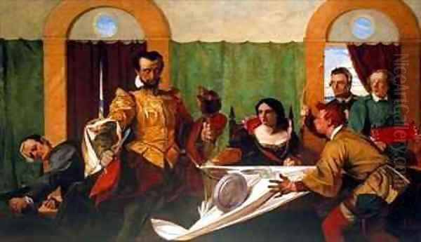 Taming of the Shrew Oil Painting by Augustus Leopold Egg