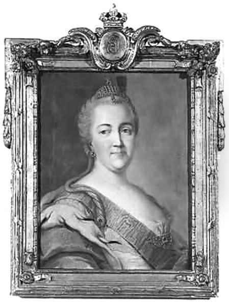 Catherine II 1729-96 Oil Painting by Vigilius Erichsen