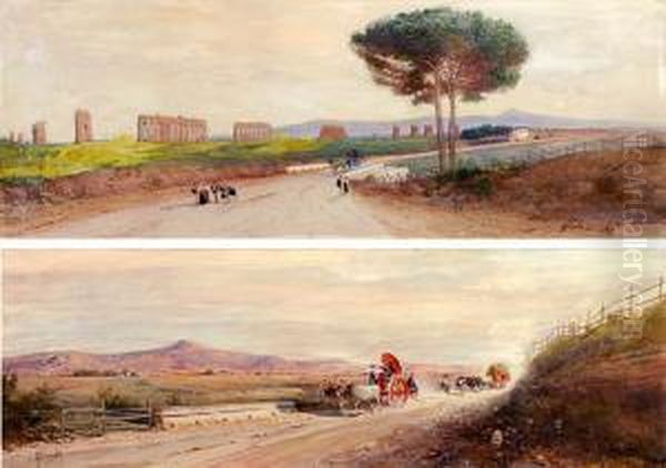 Para Obrazow: Via Appia Oil Painting by Federico Schianchi