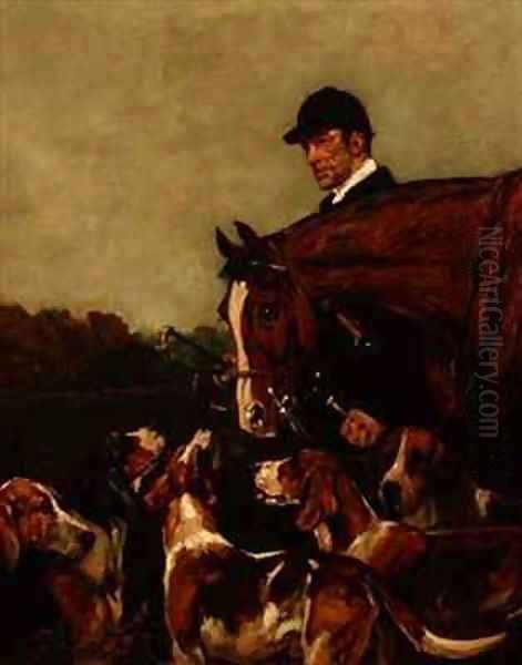 George Wateridge Huntsman to the New Forest Buckhounds Oil Painting by John Emms