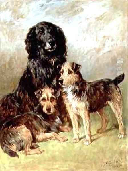 Family Pets Oil Painting by John Emms