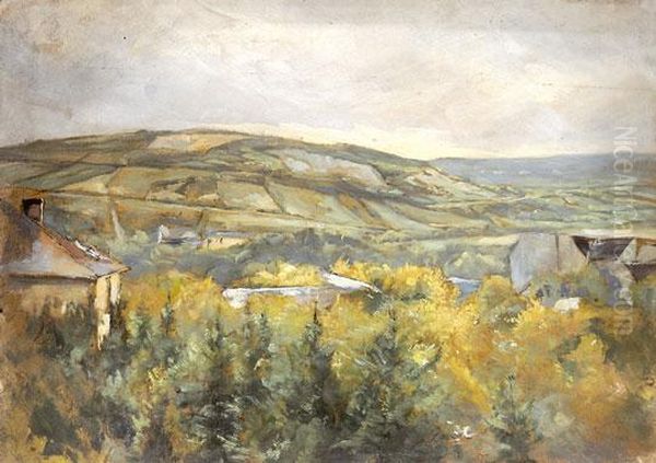 Tokaj Latkepe Oil Painting by Albert Schickedanz