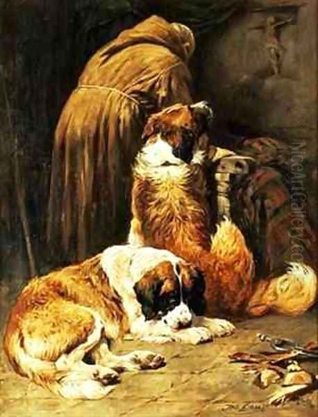 The Faith of St Bernard Oil Painting by John Emms