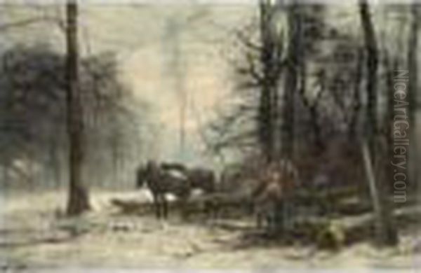 Woodcutters Near A 