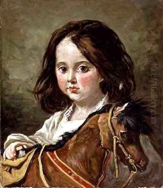 The Rocking Horse Oil Painting by John Emms