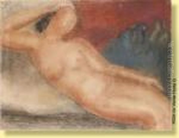 Jeune Femme Nue Se Reposant Oil Painting by Ferdinand Schirren