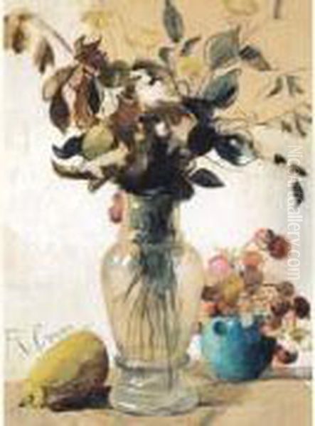 Stilleven - Nature Morte (ca. 1902-1903) Oil Painting by Ferdinand Schirren