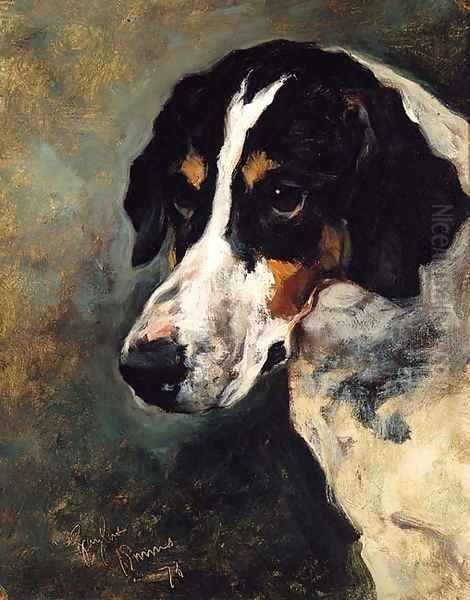 Gaylas, a Foxhound Oil Painting by John Emms