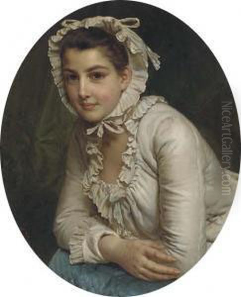 The Young Beauty Oil Painting by Henry Guillaume Schlesinger