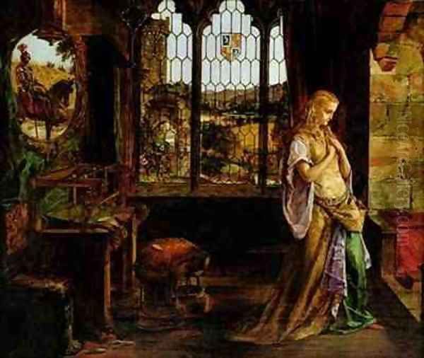 The Lady of Shalott Oil Painting by William Maw Egley