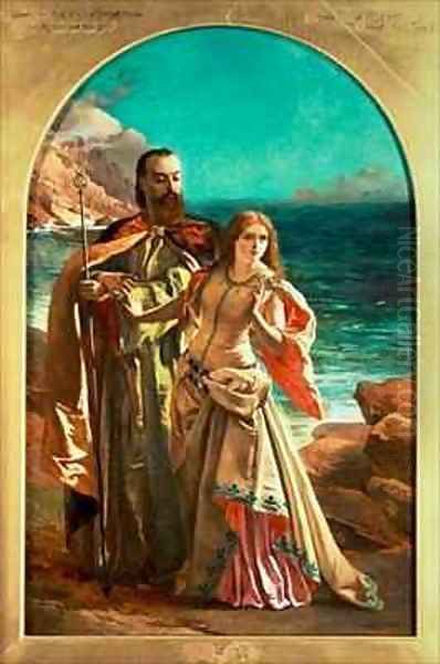 Prospero and Miranda Oil Painting by William Maw Egley