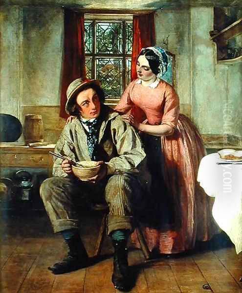 Dickens in the character of Sir Charles Coldstream Oil Painting by William Maw Egley