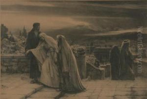 Religious Print Oil Painting by Herbert Gustave Schmalz