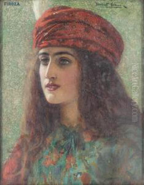 Firoza Oil Painting by Herbert Gustave Schmalz