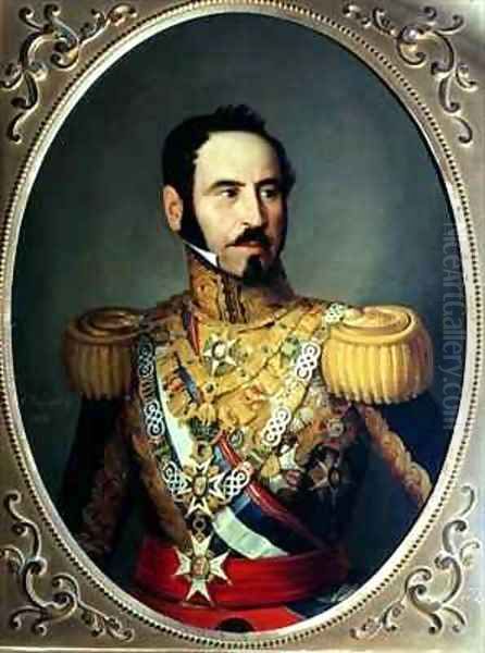 General Baldomero Espartero 1792-1879 Oil Painting by Antonio Maria Esquivel Suarez de Urbina