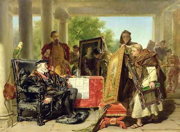 Charles V 1500-58 at the Monastery of Yuste Oil Painting by Alfred Elmore