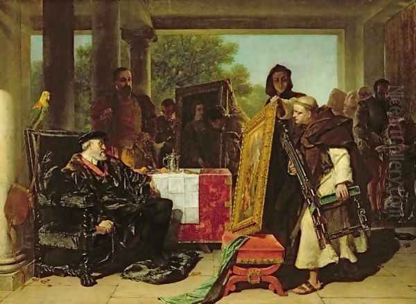 Emperor Charles V 1500-58 at the Convent of Yuste Oil Painting by Alfred Elmore