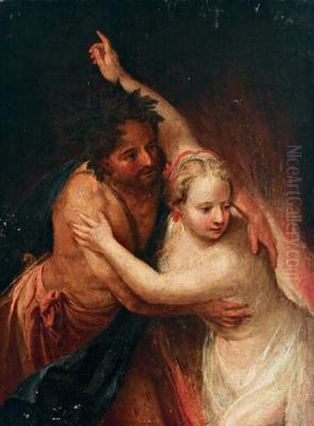 Scuola Del Settecento Orfeo Ed Euridice Oil Painting by Martin Johann Schmidt