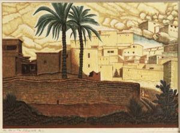 Paysage Du Sud Marocain Oil Painting by Francois-Louis Schmied