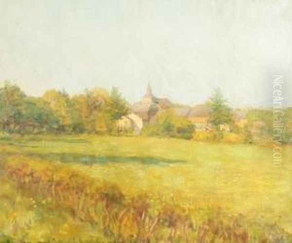 Sommerlandschaft Oil Painting by Carl Schmitz-Pleis