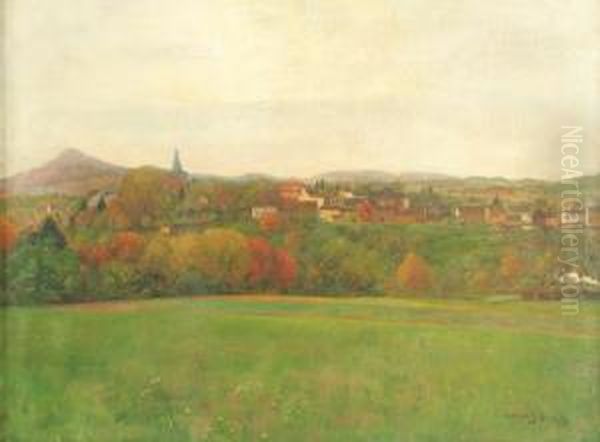 Ansicht Von Oberpleis Oil Painting by Carl Schmitz-Pleis