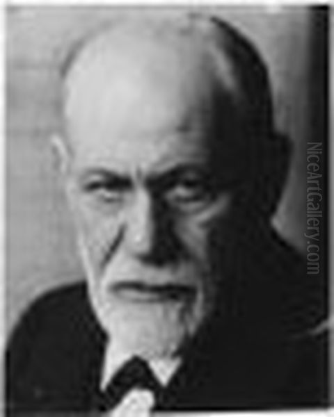 Sigmund Freud Oil Painting by Ferdinand Schmutzer