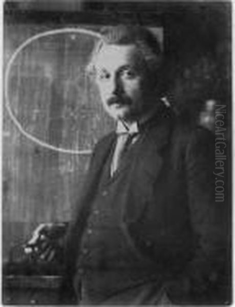 Albert Einstein, 22 January 1921 Oil Painting by Ferdinand Schmutzer