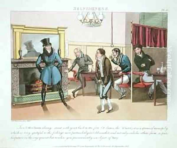 Selfishness plate 9 from The Necessary Qualifications of a Man of Fashion Oil Painting by Daniel Thomas Egerton