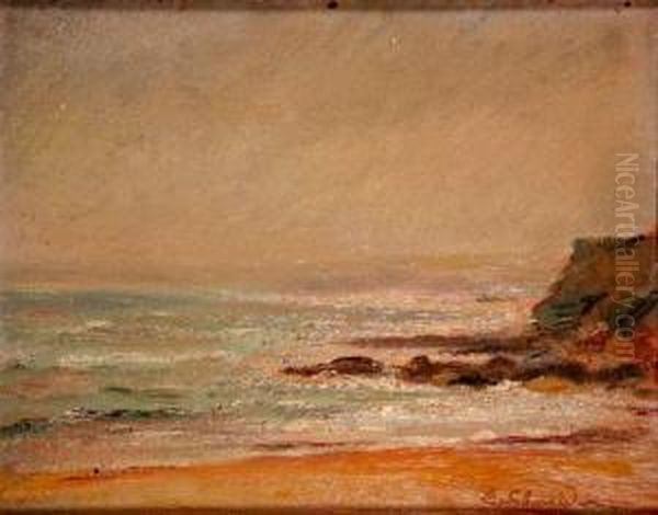 Bord De Mer Oil Painting by Emile Schneider