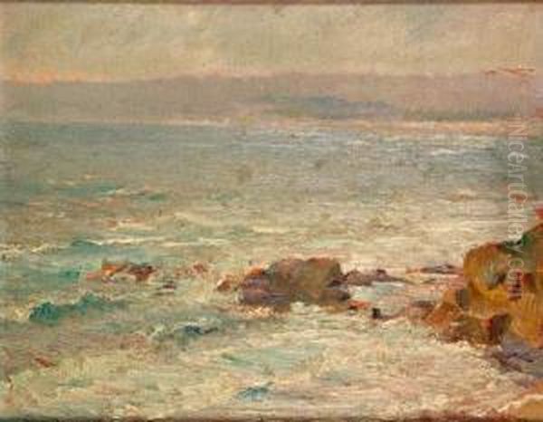 Bord De Mer Oil Painting by Emile Schneider