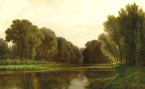 An extensive river landscape Oil Painting by Adriaen van Everdingen