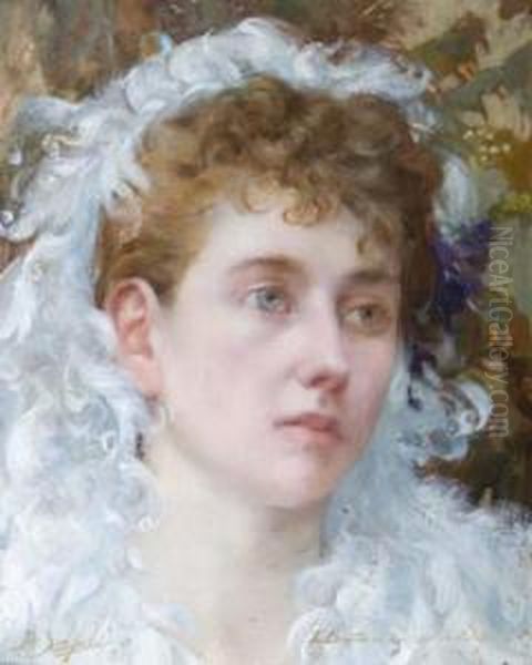 Beatrice. Oil Painting by John William Schofield