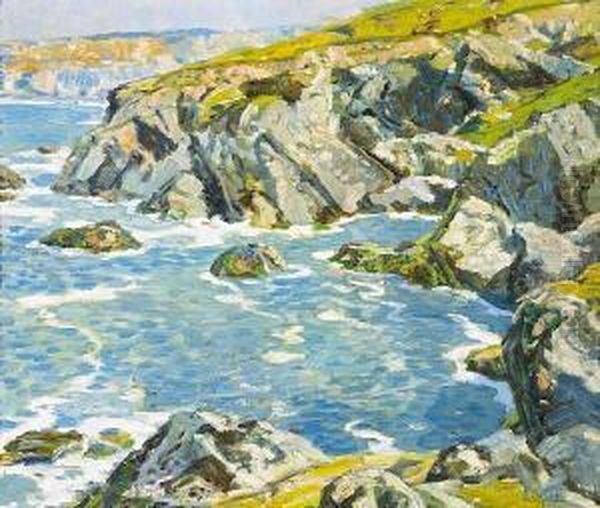 Coastal Scene Oil Painting by Walter Elmer Schofield