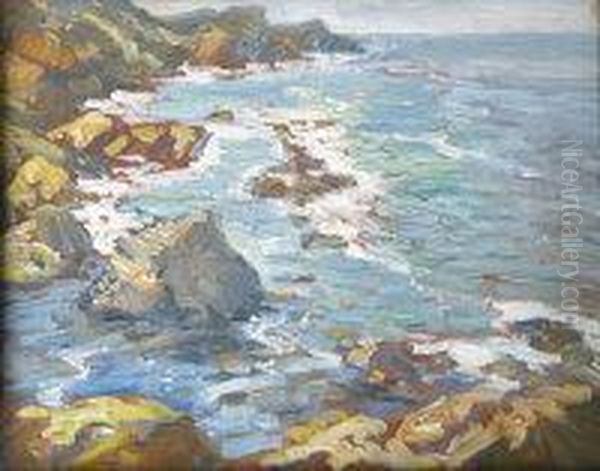 The Cornish Coastline Oil Painting by Walter Elmer Schofield