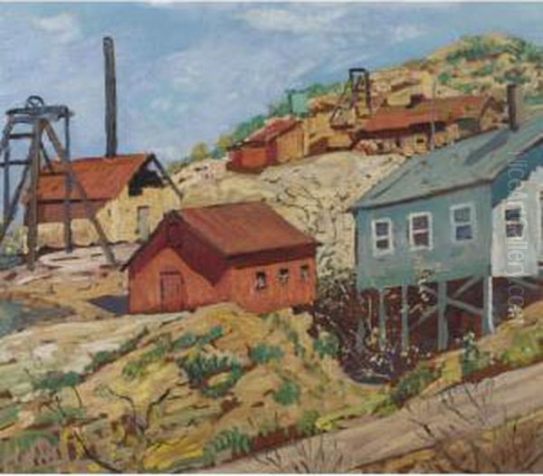 Andes Mining Company Oil Painting by Walter Elmer Schofield