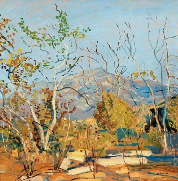 Spring Rain, Tujunga, California Oil Painting by Walter Elmer Schofield