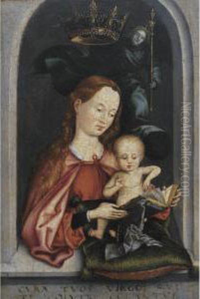 Virgin And Child Oil Painting by Martin Schongauer