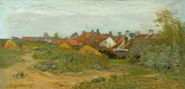 Dunendorfchen Oil Painting by Gustav Schonleber