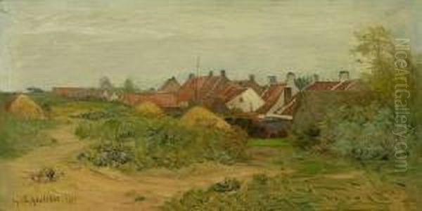 Dunendorfchen Oil Painting by Gustav Schonleber