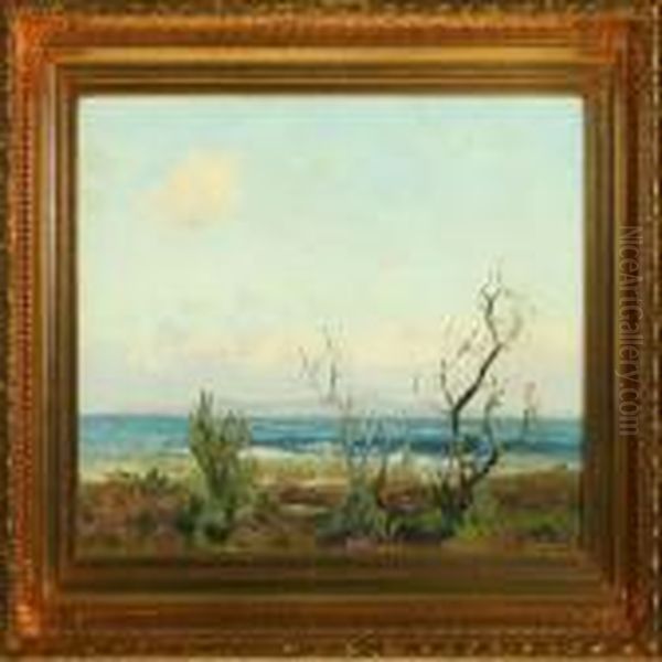 Coastal Scenery Oil Painting by Sigurd Solver Schou