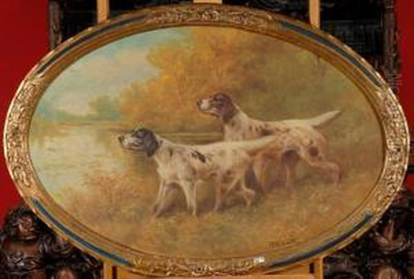 Chien De Chasse Aux Aguets Oil Painting by Paul Schouten