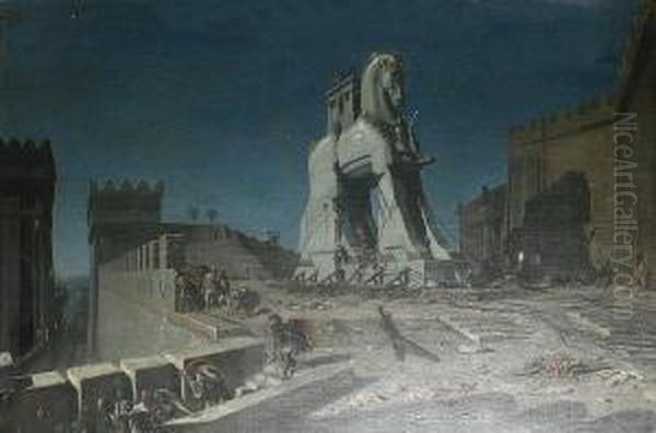 The Trojan Horse Oil Painting by Paul Henry Schouten