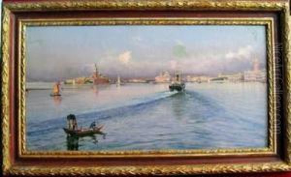 Veduta Di Venezia Dalmare Oil Painting by Peter Conrad Schreiber