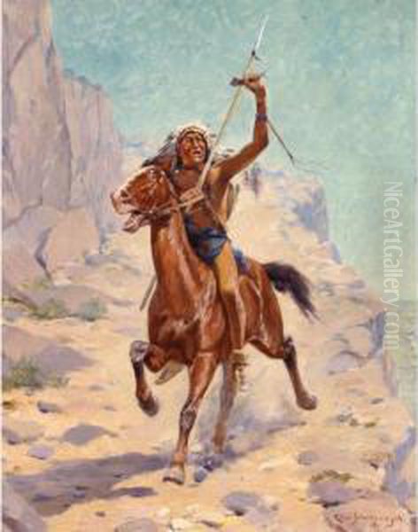 The Triumph Oil Painting by Charles Schreyvogel