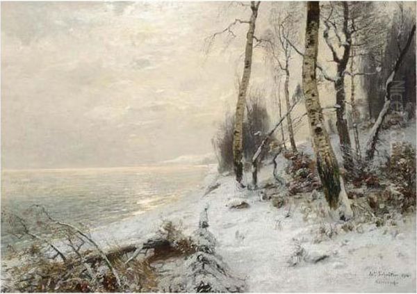 Ostzee Im Winter Oil Painting by Wilhelm Schroeter