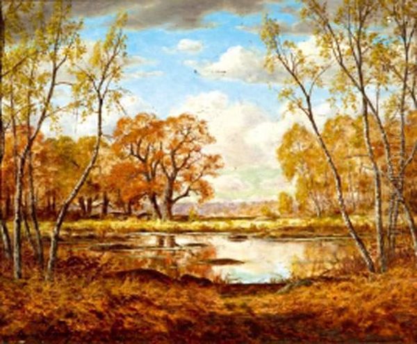 La Mare Aux Fees Oil Painting by Adrien Schulz